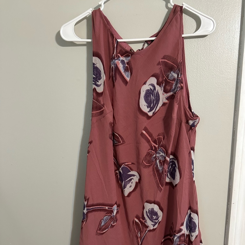 Wild‎ Fable Size L pink flower mini slip dress